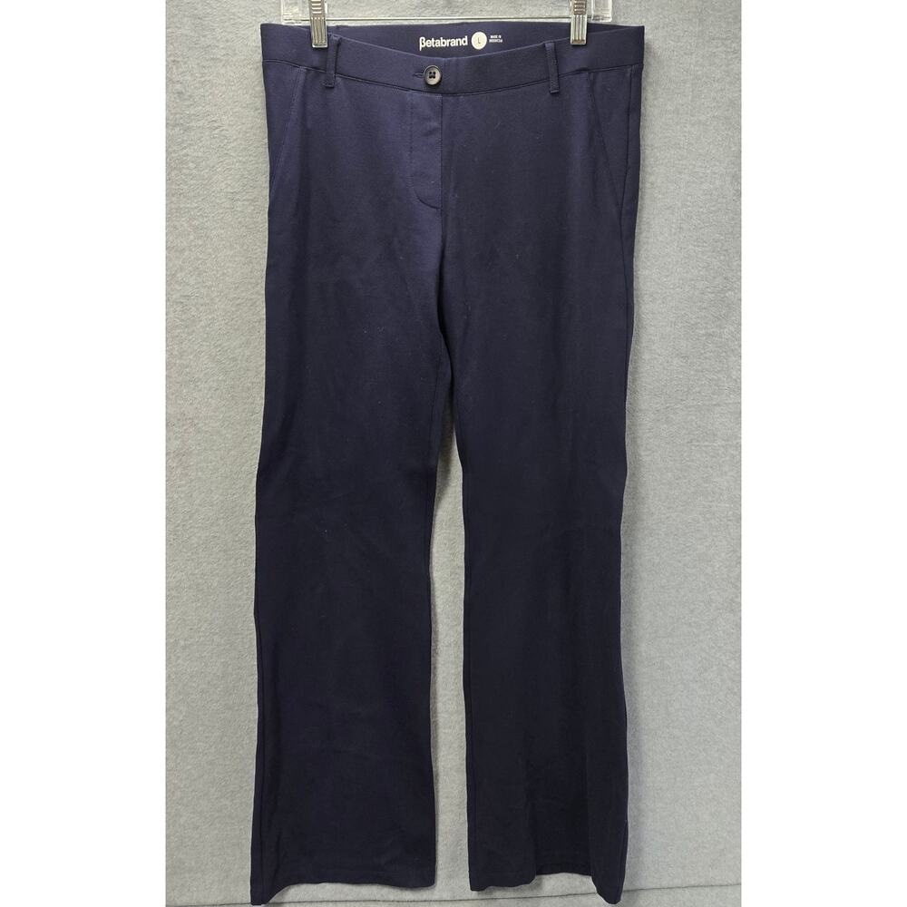 Betabrand Blue Stretch Pull On Pants Size Large